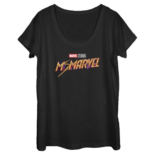Women's Marvel Classic Logo Scoop Neck T-Shirt